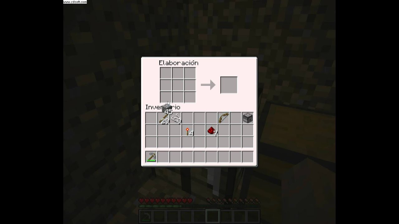 Minecraft comó hacer un dispensador - YouTube
