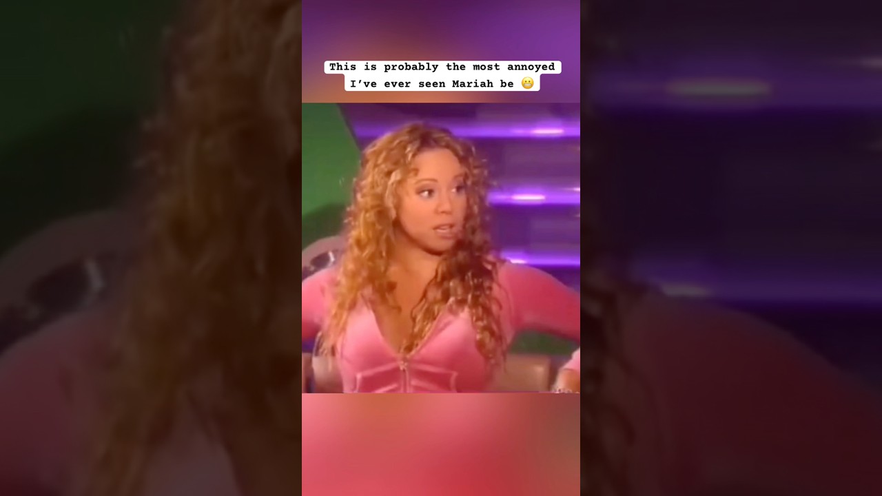 Mariah Carey gets really annoyed during an interview when asked about Eminem 