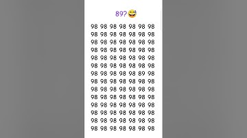 can you find a different number in 10 seconds #puzzle #facts #illusion #numberpuzzles #ytshorts #puz