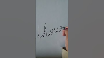 write thought in cursive |calligraphy |art #shorts #learnwithnavshi