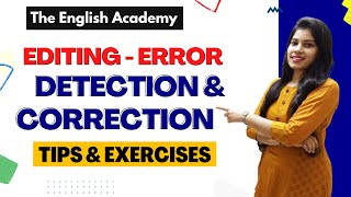 Editing Class 10, Class 9| Editing Exercises, Tips|Error Detection, correction| Rearrange sentences