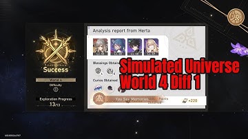 Honkai Star Rail Simulated Universe World 4 Difficulty 1