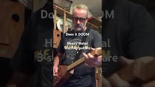 Does it DOOM 🏴‍☠️ Heavy Metal 3 string guitar 💥 #doommetal #heavymetal