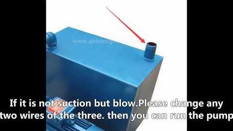 How to connect water vacuum pump for cnc router ?