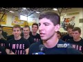 Blue Valley male athletes work on cheerleading routine