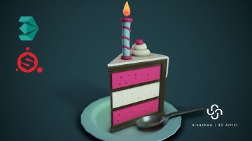 Modeling, Unwrap & Texturing Stylized Cake - Part2 [Unwrap]