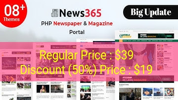 How to Buy News Script Cheapest Price | News365 – PHP Newspaper Script Magazine Blog with Video