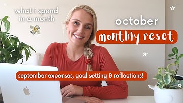 October Monthly Reset Routine | expenses, budgets, goal setting, reflections | September Recap 2022
