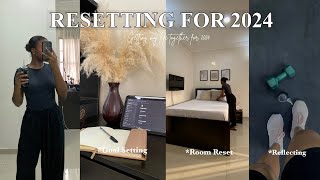 2024 RESET ROUTINE🌱 | getting my life together, decluttering, reflecting, goal setting & more