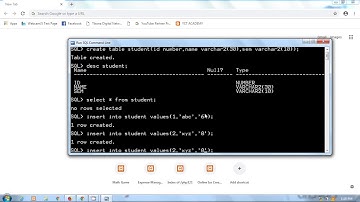 Oracle in Hindi By Pankaj Panjwani #3  |  insert command