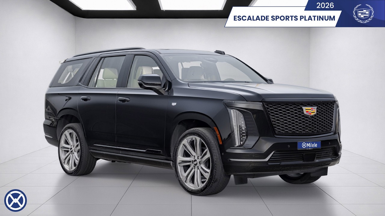 (LHD) CADILLAC ESCALADE SPORTS PLATINUM 6.2P AT 4WD MY2026 – BLACK video