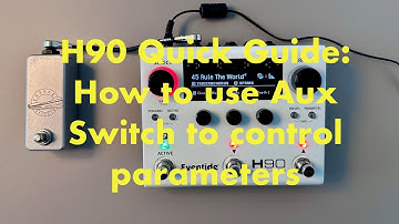 Eventide H90 Quick Guide: How to use Aux Switch to control parameters