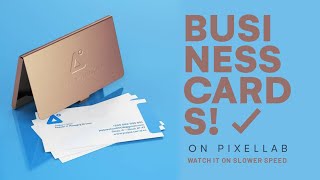 BUSINESS CARDS - MOBILE GRAPHICS DESIGNING // THEORY+ #pixellab screenshot 1