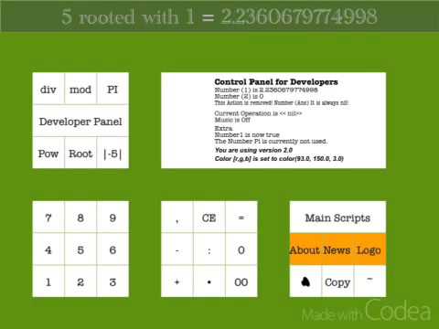 Codea - A math calculator - Beta v 2.0