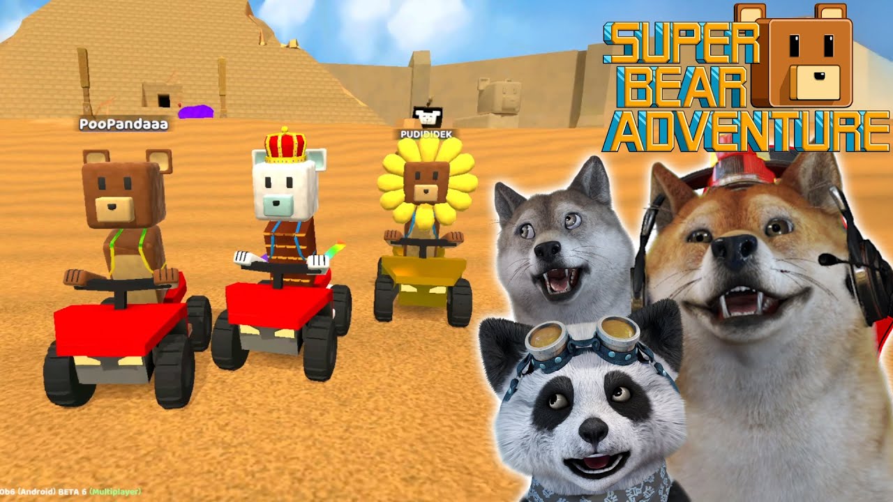TRIO KOCAK PERGI KE PADANG PASIR! - Super Bear Adventure Beta #3