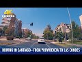 Driving in Santiago de Chile: From Providencia to Las Condes | 4K 50fps