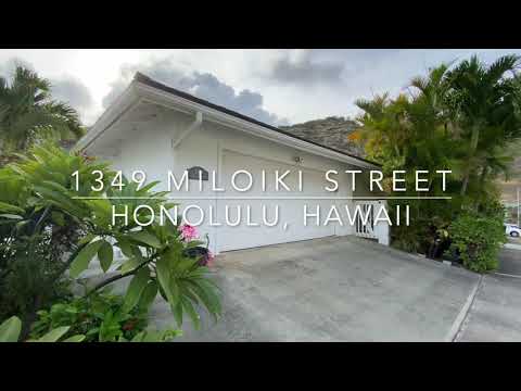 1349 Miloiki Street, Honolulu, HI home video tour