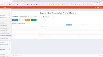 Aplikasi Apotek Klinik - Laporan Data Rekapitulasi Penyakit Pasien