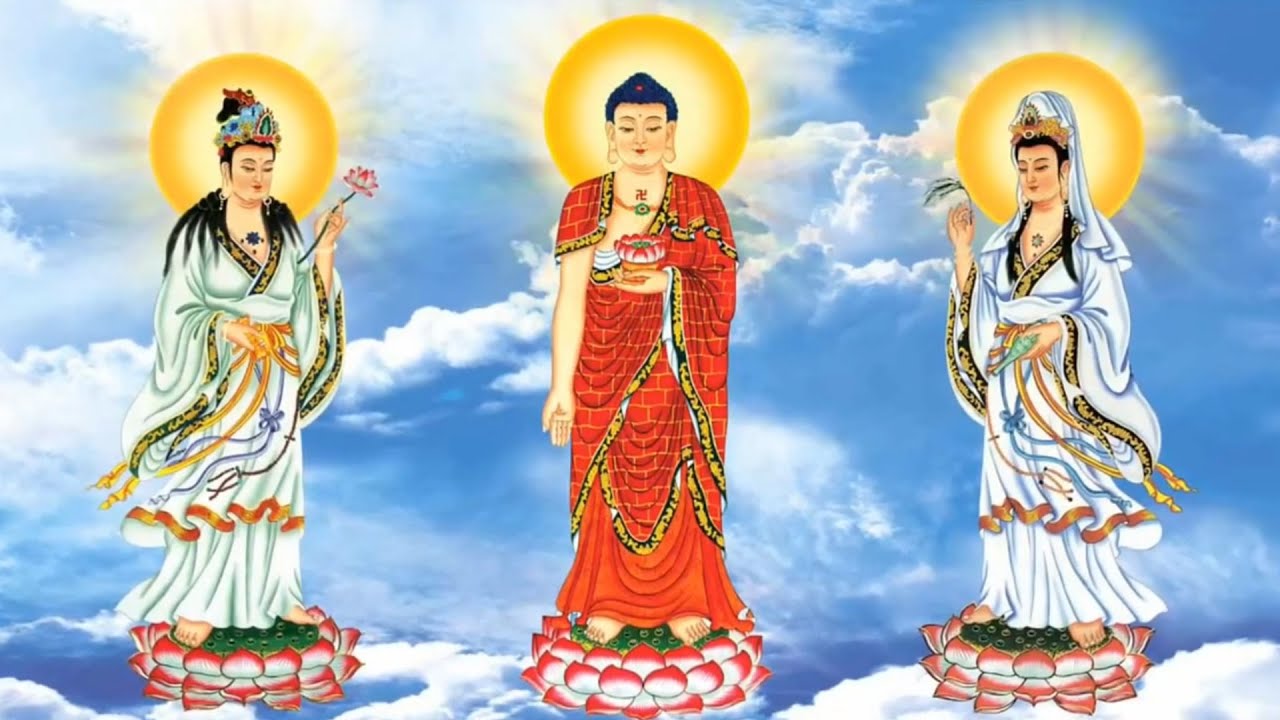 南无阿弥陀佛（2小时唱诵版）南無阿彌陀佛西方三聖淨土Amitabha