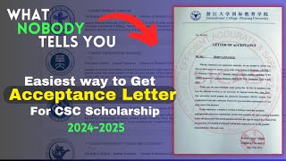 How To Get an Acceptance Letter From a Professor | Find Professor for acceptance CSC Scholarship2024