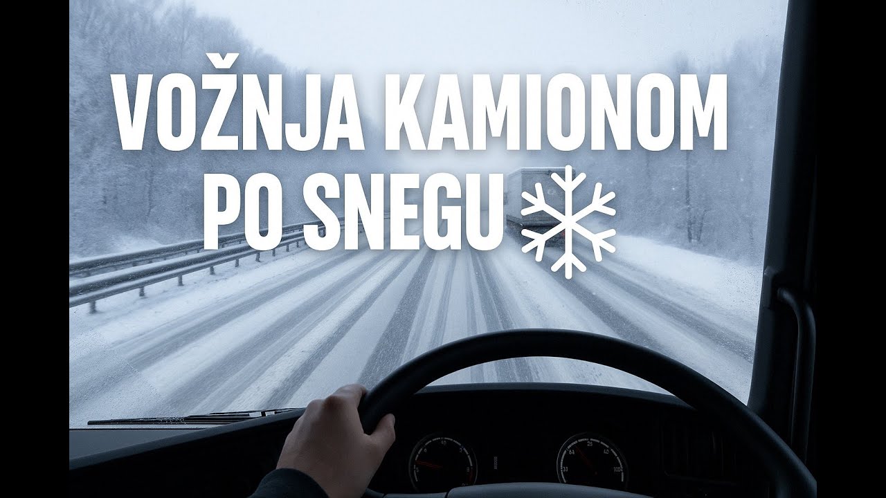 Kako voziti kamion po snegu? Zimska ruta kroz Češku (PL granica – Olomouc
