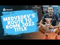 Daniil Medvedev&#39;s Route to the Rome 2023 Title!