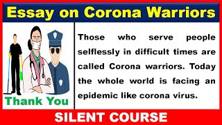 Essay on Corona Warriors | Corona Warriors Essay