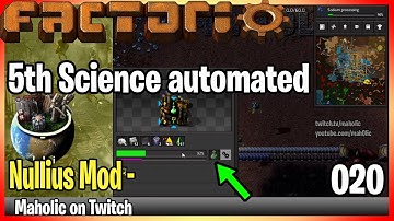 ⚙️Factorio Nullius Mod✅🏭➡️Green Chemistry science automated x020