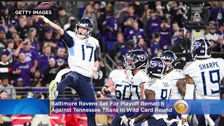 Baltimore Ravens Set For Playoff Rematch Against Tennessee Titans In Wild Card Round Next Weekend