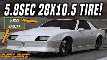 FASTEST 28x10.5 Small Tire Tune - 5.8 ¼Mile | No Limit Drag Racing 2.0