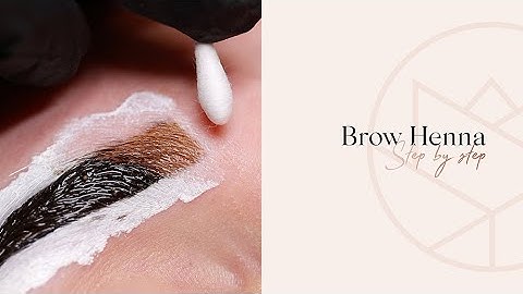 Brow Henna - Step by Step -Tutorial Perfect Eyelash