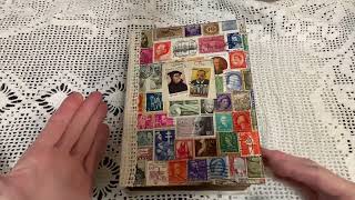 Postage stamp ephemera and junk journal.