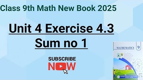 Class 9th Math New Book Exercise 4.3 Question 1(i-vi)-Exercise 4.3 Q1-How to find the HCF - PCTB