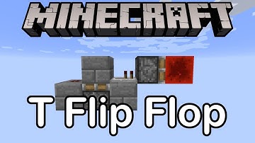 How to Build a T Flip Flop in Minecraft!