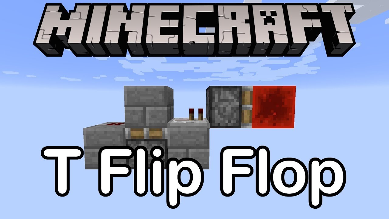 How to Build a T Flip Flop in Minecraft! - YouTube