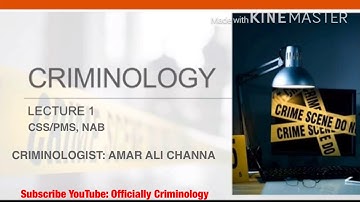 Understanding Crimininology | Crime Criminality Criminal Behaviour CSS/PMS / Urdu English