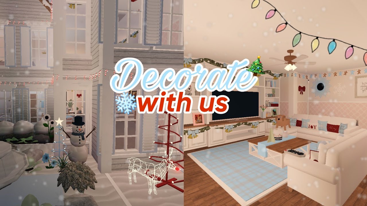 Vlogmas day 10 Decorating The Family Roleplay House For Christmas ...