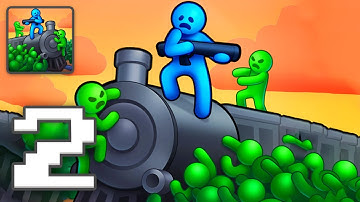 Train Defense: Zombie Game - Gameplay Walkthrough Part 2 - Casual Games To Play (iOS, Android)
