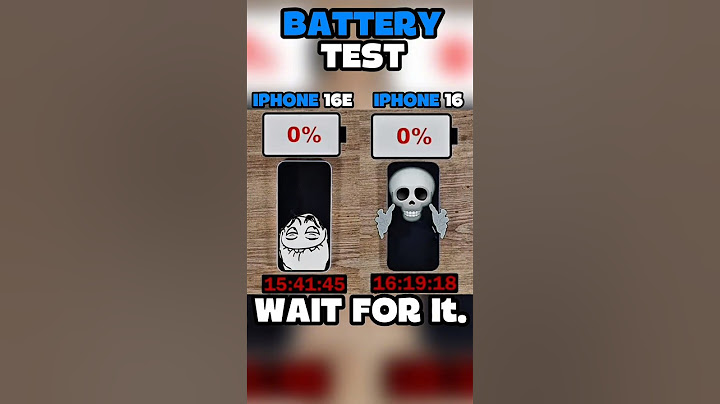 IPHONE 16E VS IPHONE 16BATTERY 🔋 TEST!!??