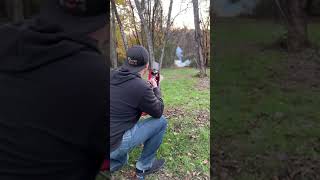 Shooting Tannerite with Remington 7mm in Slow Motion