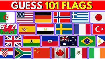 World Flag Quiz: Can You Name All 101 Flags? How Many Can You Identify?