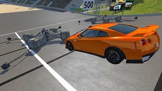 LARGE SPINNER with BALLS vs CARS - BeamNG Drive #71