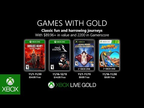 Список бесплатных игр по программе Games With Gold в ноябре: с сайта NEWXBOXONE.RU