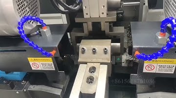 CNC chamfering machine for thick wall tube double end finishing