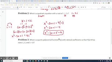 Lesson 5.5 VIDEO Notes Algebra 2