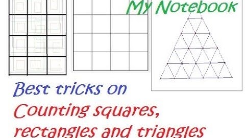 Counting the number of squares ,rectangles and triangles