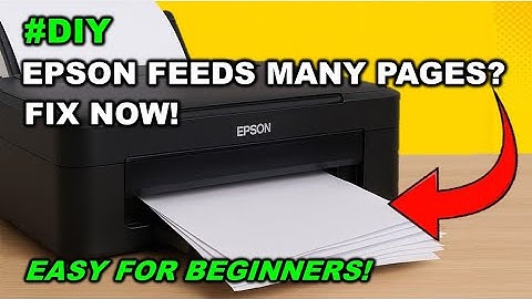 Epson Printer Feeding Multiple Pages? Easy Fix for L120, L121, L360 & Similar Models
