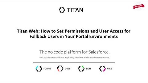 Titan Web: How to Set Permissions and User Access for Fallback Users in Your Portal Environments
