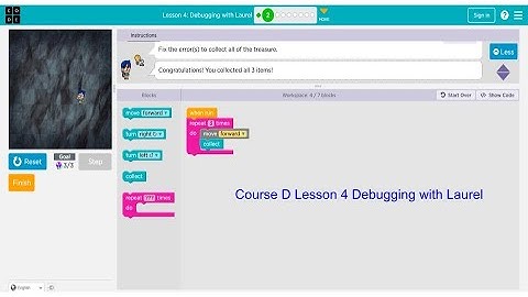 Code.org - Lesson 4 - Debugging with Laurel - Course D | AmoTey Kidz Channel