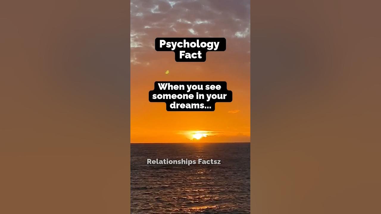 When you see someone in your dreams...🤯 #shorts #psychologyfacts
